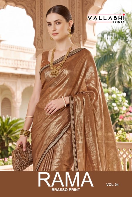 Rama Vol 4 By Vallabhi Brasso Printed Saree 